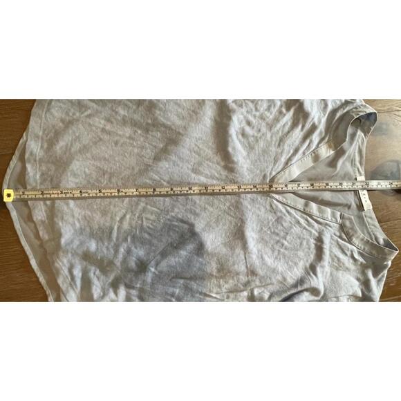 Sandro Paris Light Gray Long Sleeve V-Neck Top Size 1 - Picture 7 of 9